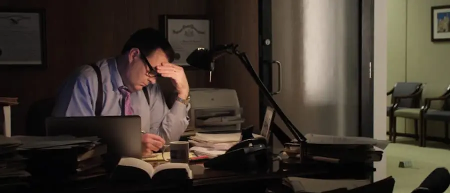 Philadelphia workers' compensation lawyer working at his desk