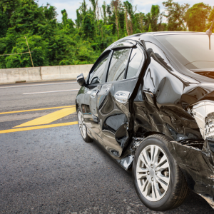 Car Damaged in Accident