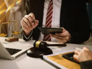 Lyft accident lawyer working on a personal injury claim