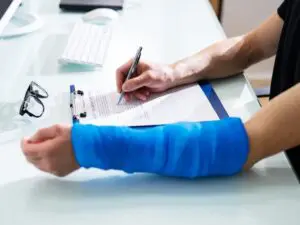 What is the most common type of injury experienced by healthcare workers in Allentown?