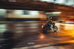 motorcycle driving fast