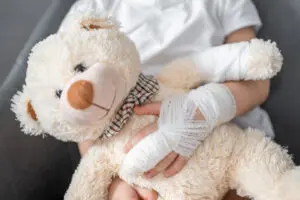child injured in a car accident