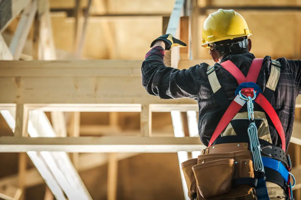 construction worker working on a project in Wilkes-Barre, PA