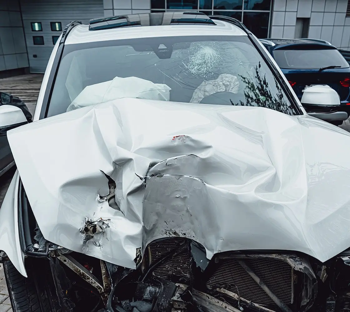 head on car accident