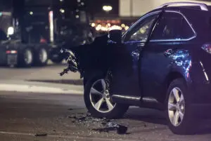 Car in a Lyft accident