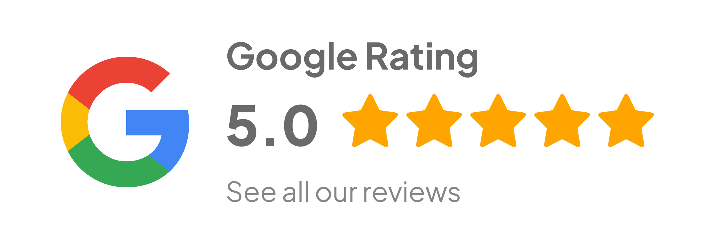 Google Reviews 5.0 Rating