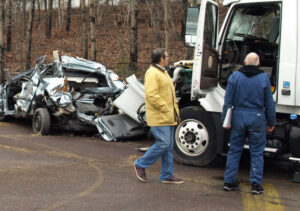 Personal Injury Attorney Dan Munley reviewing a catastrophic truck accident