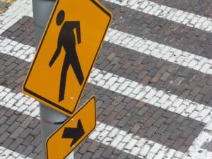 Who is at fault when a car hits a pedestrian in Philadelphia?
