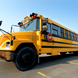 Why are there black stripes on school buses