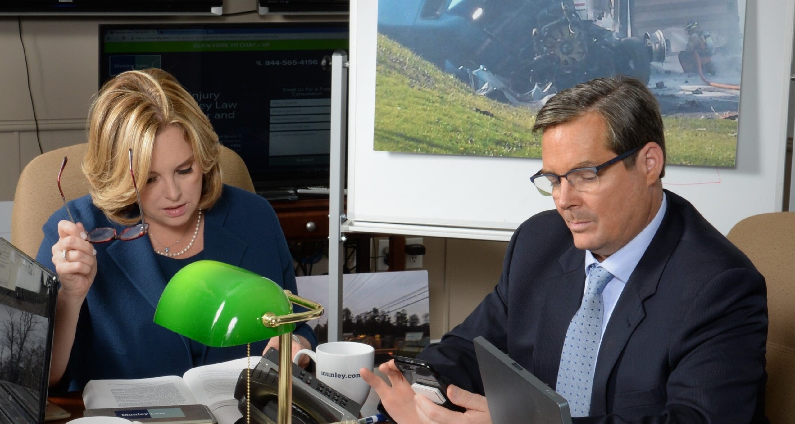 Abington Township truck accident lawyers Marion Munley and Dan Munley