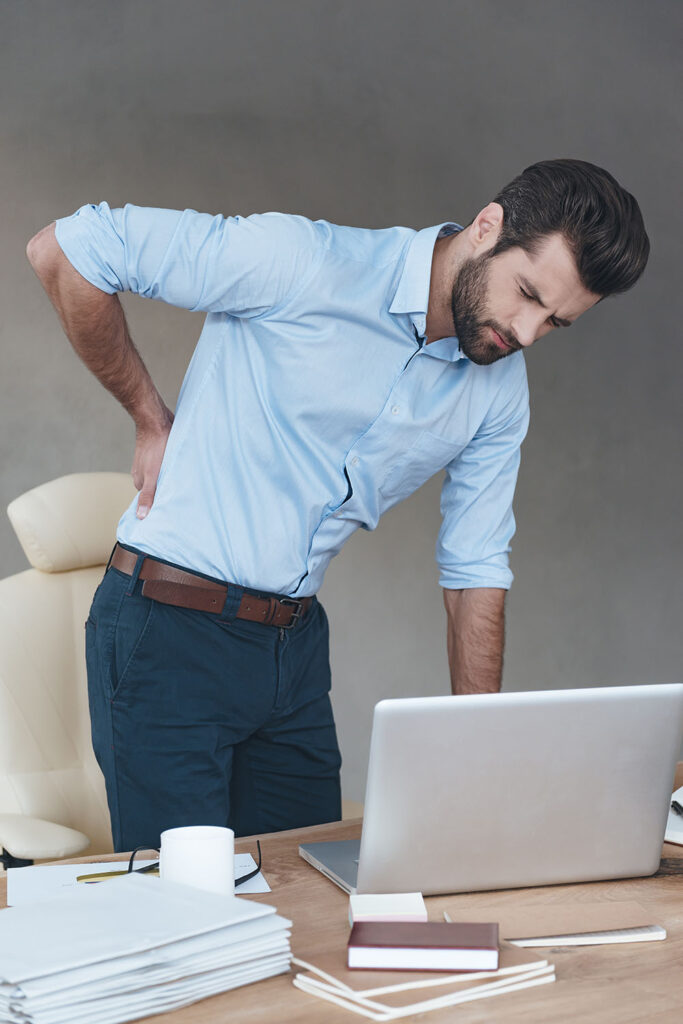 Back pain caused by a workplace incident in Harrisburg