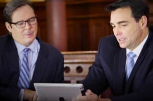 Munley Law big rig accident attorneys carefully reviewing case evidence and legal options for clients injured in commercial truck collisions. Our attorneys offer expert legal support and guidance following big rig accidents. Contact Munley Law at 855-866-5529 for help today.