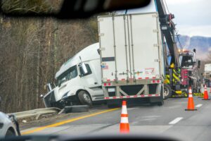 a tractor trailer accident