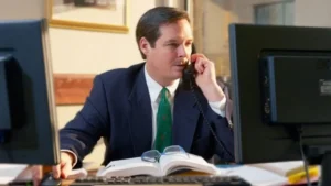 Truck accident lawyer Daniel Munley at work