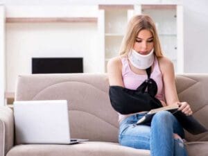 Munley Law Personal Injury Attorneys help workers in Scranton secure workers' compensation benefits after workplace injuries. This professional image clearly displays protective equipment such as safety helmets, reflective vests, goggles, and gloves arranged on a clean surface. For legal support with your workers' compensation benefits, call Munley Law at (570) 865-4699. Attorneys specialize in obtaining workers' compensation benefits for injured Scranton workers.